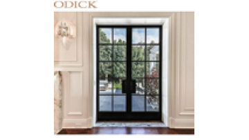 2023 Hot sale ODICK Double Glazed  French Aluminum Casement Doors Aluminium Frame Patio  Door And Windows1