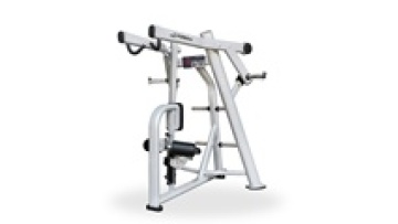 free weight plated loaded seated high row machine