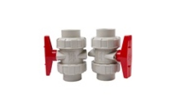 Industrial PPH Double Socket Union Ball Valve Factory Supply Wholesale Plastic Water OEM High Temperature Ball VALVES Beige GS1