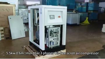5.5KW Oil free Scroll Air Compressor