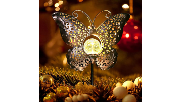Solar Butterfly Metal Lights Decoration