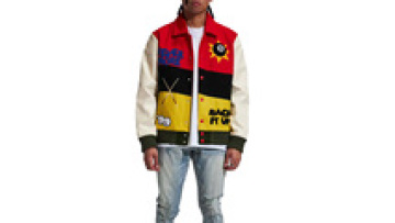 Custom Men Leather Sleeve Chenille Embroidery College Vintage Varsities Jacket1