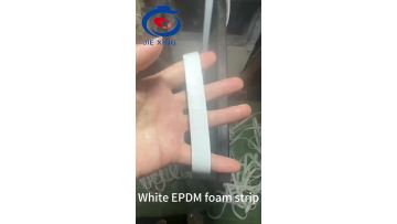 White EPDM foam strip