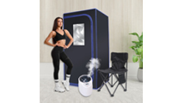 Factory Supply indoor one person use foldable wet steam sauna tent room with 4L steam generator1