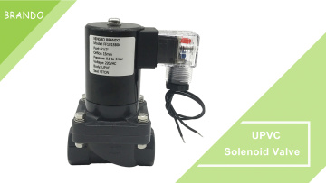 1/2'' Anti Corrosive UPVC Solenoid Valve For Chemical Acid Alkali Liquid 220V 110V 24V 12V
