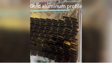 Gold aluminum profile