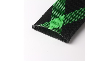 Green and black PET Sleeving