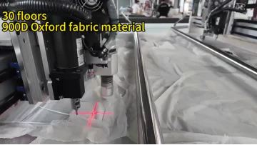 Automatic cutting sewing system for textiles
