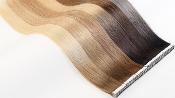mini tape hair extension virgin double drawn invisible Europe 24inch 100% remy hair extensions tape in hair tape extension human1