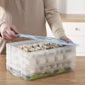 ATUCOHO Store Single Layer Dumpling Boxes Storage Tray Food Container Box To Keep Frozen Dumpling Storage Plastic Boxes Cool