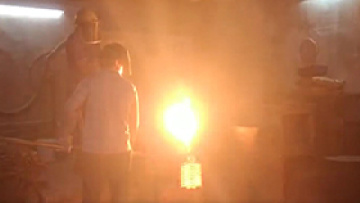 Through-pipe stainless steel investment casting