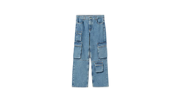 High Quality Mens Camo Multi Pocket Cargo Blue Washed Denim Joggers Jeans for Men1