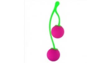 Silicone Kegel Ball Vibrator for Women - Cherry Color1