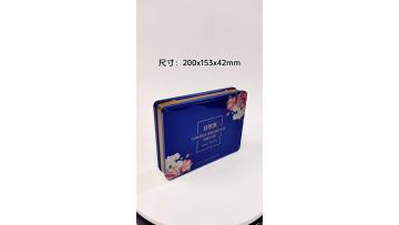 Size 200x153x42mm Rectangular Gift Tin 