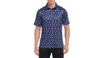 Custom Polo Shirts with Embroidery Logo Two Color Pattern Golf Polo Shirt1