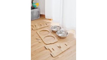 dog bowl set with stand