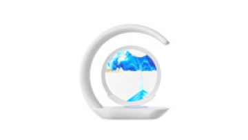 Dynamic Modern Dimmable 3D Flowing Sandscape Moving Quick Sand Art Round LED Table Night Lamp1