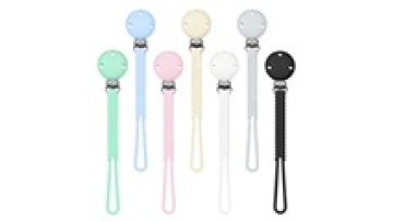 Bpa Free Safe Portable Baby Clip Set Silicone Cute Personalized Pacifier1