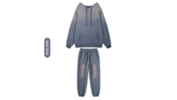 Custom  retro gradient color track pants jogging suit acid wash set Hoody two piece sportswear sweatpants and hoodie set1