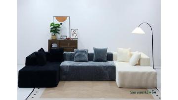 SereneHaven H053 Modern Corduroy Modular Couch Unboxing