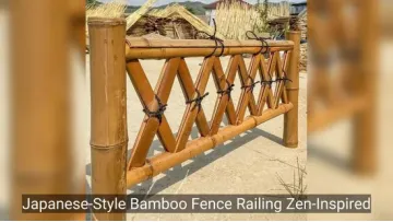 Japanese-Style Bamboo Fence for Zen Garden and Outdoor Use1