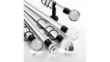 Crystal rod curtain rod