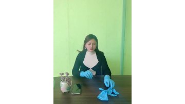 Latex free  gloves guantes de nitrilo pure nitrile antimicrobial Gloves1