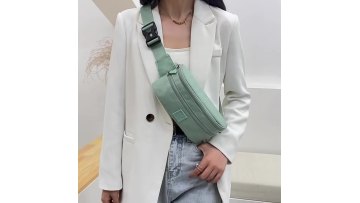 Wholesale promotion polyester sports running belt bag BSCI Factory waterproof waist bag sling cross body custom fanny pack1