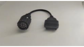 Black diagnostic connector cables and wires