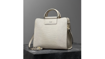 Crocodile pattern women's handbag video