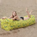 Inflatable Lounger Outdoor Camping Sofa Portable Beach Air Sofa Recliner Traveling Picnics Inflatable Couch Garden Furniture