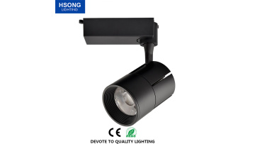 Hsong Lighting - Modern tracking light led cob dimmable anti glare led track spot light black 35w for Residential LED track lights1
