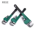 REIZ Adjustable Pipe Wrench 8"/10"/12" Heavy Duty Quick Pipe Wrenches Large Opening Universal Water Pipe Clamp Pliers Hand Tool