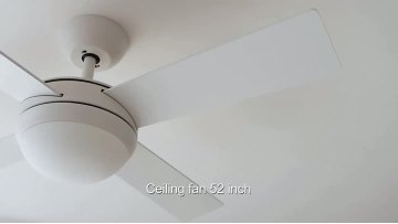 Nordic Style 52-Inch Ceiling Fan with Light