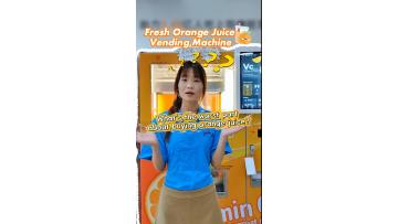 Fresh Orange Juice Vending Machine|What's the worst part about buying orange juice?