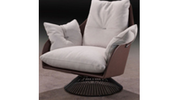 Stainless steel rotating home office chair rotatable leisure recliner chairs sale1