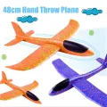 36-48CM Hand Throw Flying Glider Planes Foam Airplane Kid Toys Model Flying Glider Gift Outdoor Game Free Toys For Children