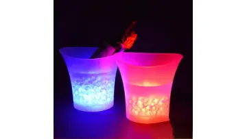 Illuminated Round Ice Bucket for Wine and Beer Parties1
