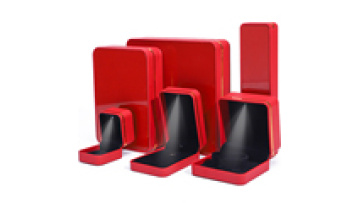 Han Hong wholesale luxury jewelry box Velvet jewelry box Earrings bracelet necklace ring Leather led with light jewelry box1