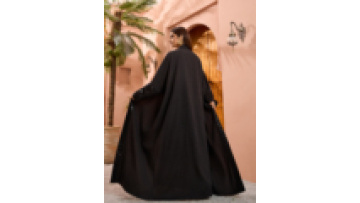 2025 Fashion Muslin Open Abaya Pattern Splicing Coat with Hijab Women's Robe Dubai Turkiye Long Sleeve Elegant Cardigan1