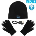 Bluetooth Headphone Winter Hat Warm Beanie Music Cap With Gloves Wireless Bluetooth Earphone Speaker With Mic Sport Hat Headset