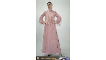 Modest dresses 2021High Quality Islamic Clothing Dubai Abaya  Muslim Dress Round Collar Kurthis for Women Longines Lyre Cardigan1