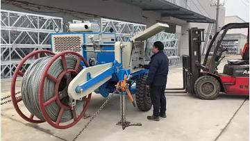 80kN hydraulic puller tensioner cable stringing equipment