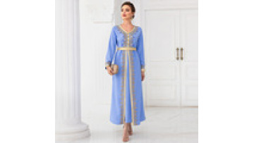 Eid Abaya Dubai Turkey Solid Color Luxury Hand Work Crystal Modest Kaftan Islamic Clothing Abaya Muslim Dresses for Women1