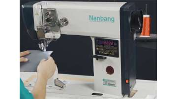 NB571AN-01Stepper motor computerized roller feed with edge cutter sewing machine (Single needle)