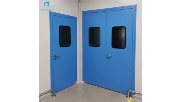 Powder Coated or Stainless Steel Clean Room Metal Swing Doors for Food or Medical Industry1