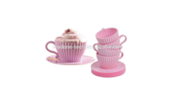 Kids Silicone Baking Silicone Teacup Cakes Cupcake Mold Cupcake Tea Set1
