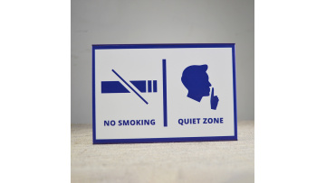 Flat aluminum profile signs