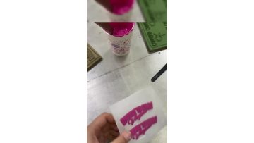 Pink Silicone Labels Production