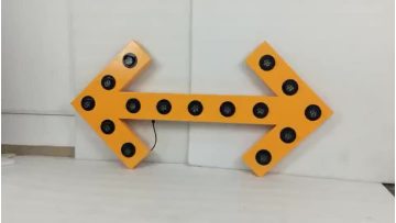 yellow led traffic arrow board